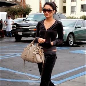 JUICY COUTURE Velour - DARK GREY - Zip Up Track Jacket